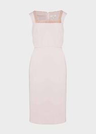 Miranda Shift Beaded Dress, Pink, hi-res