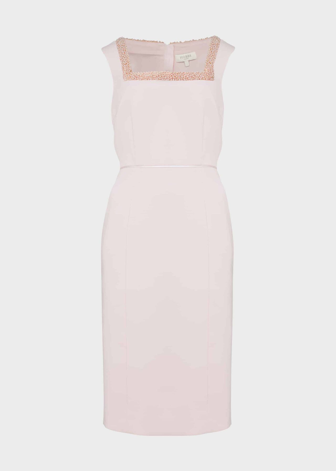 Miranda Shift Beaded Dress Pink