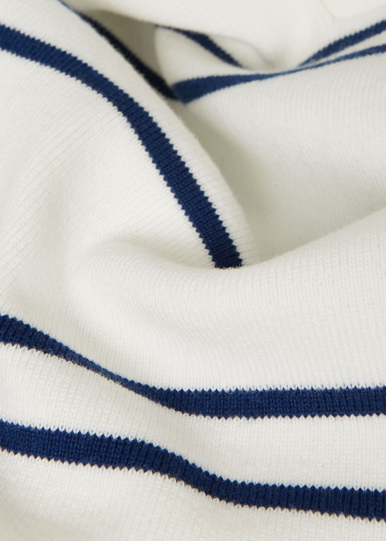 Karissa Cotton Sweater, Ivory Blue, hi-res