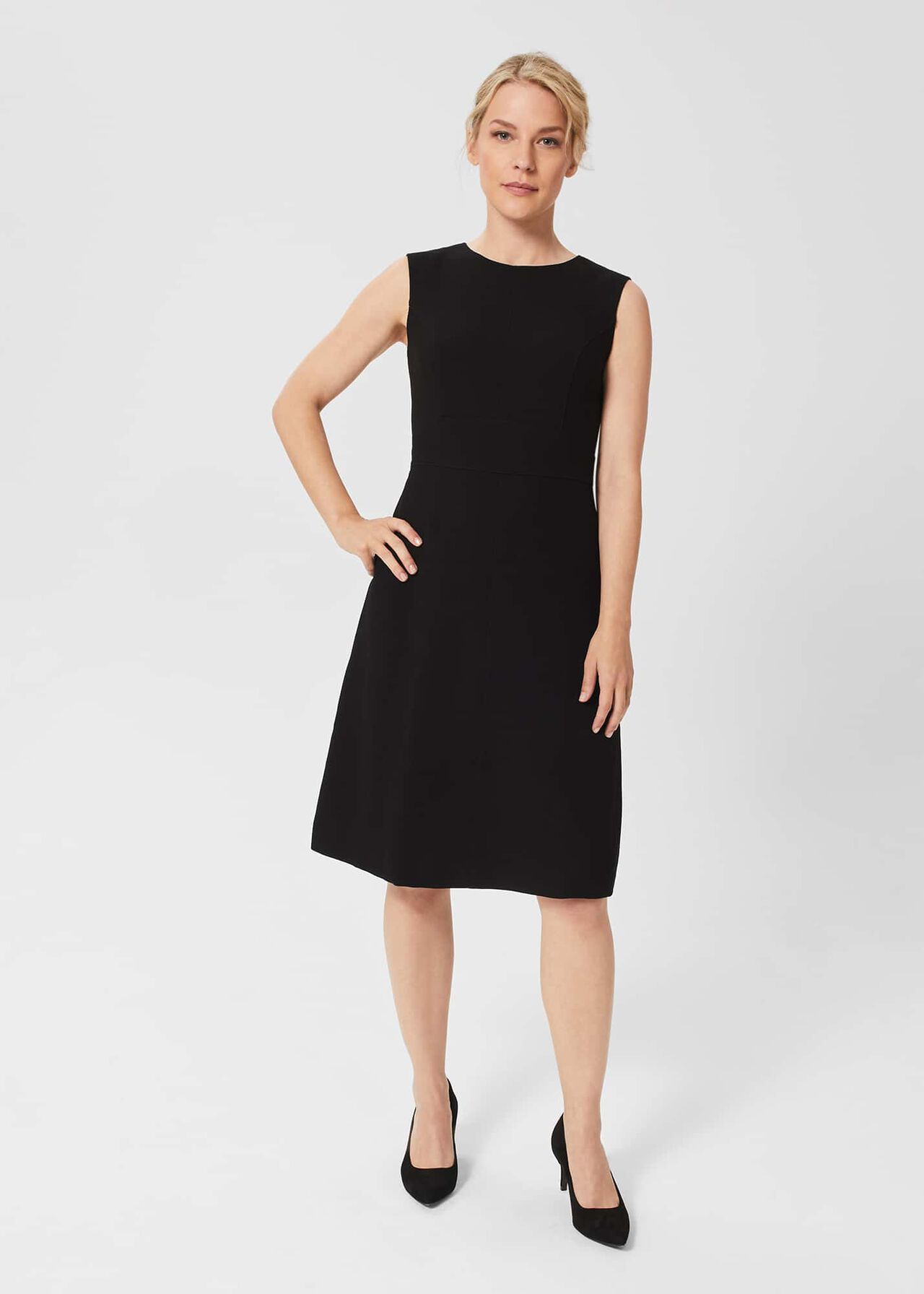 Petite Ophelia Dress, Black, hi-res