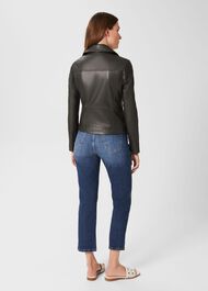 Dakota Leather Jacket, Birch Green, hi-res