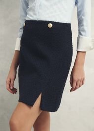 Marie Skirt With Wool, Navy, hi-res