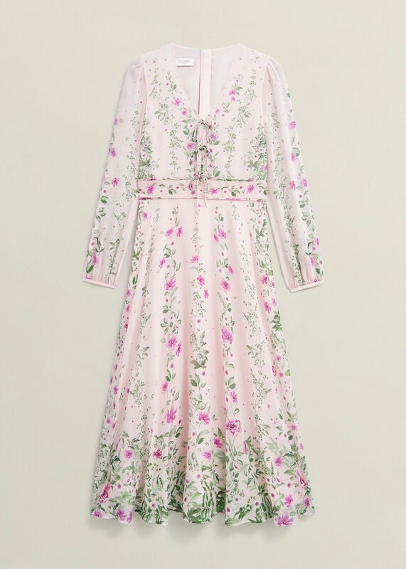 Fay Silk Bow Detail Dress