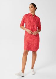 Marciella Tunic Dress, Pink Orange, hi-res