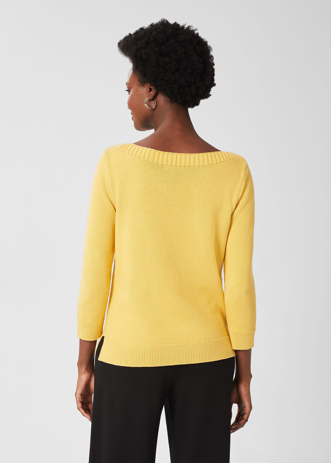 June Cotton Jumper, Corn Yellow, hi-res