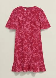 Iona Textured Dress, Pink Multi, hi-res