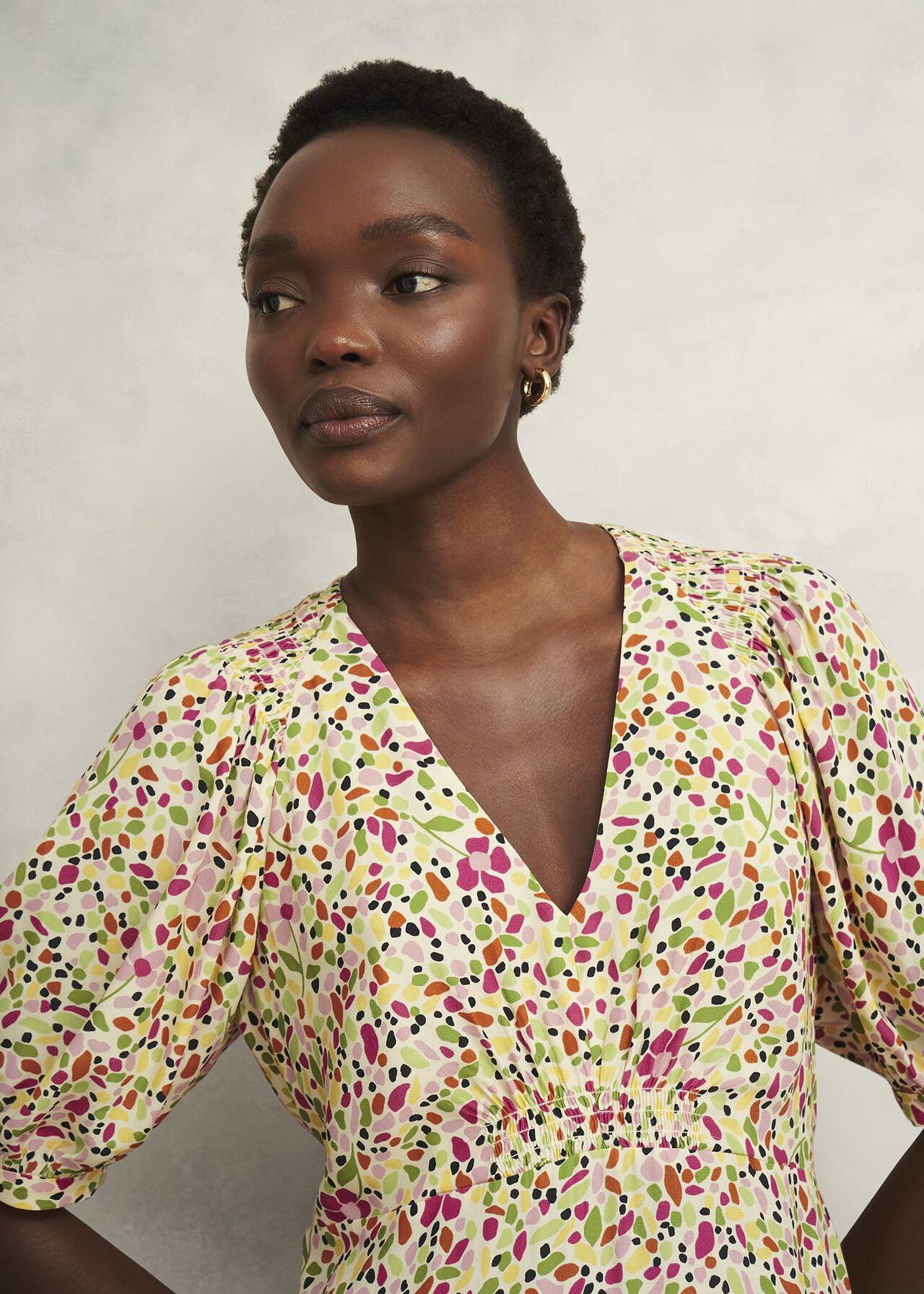 Santana Dress, Ivory Multi, hi-res