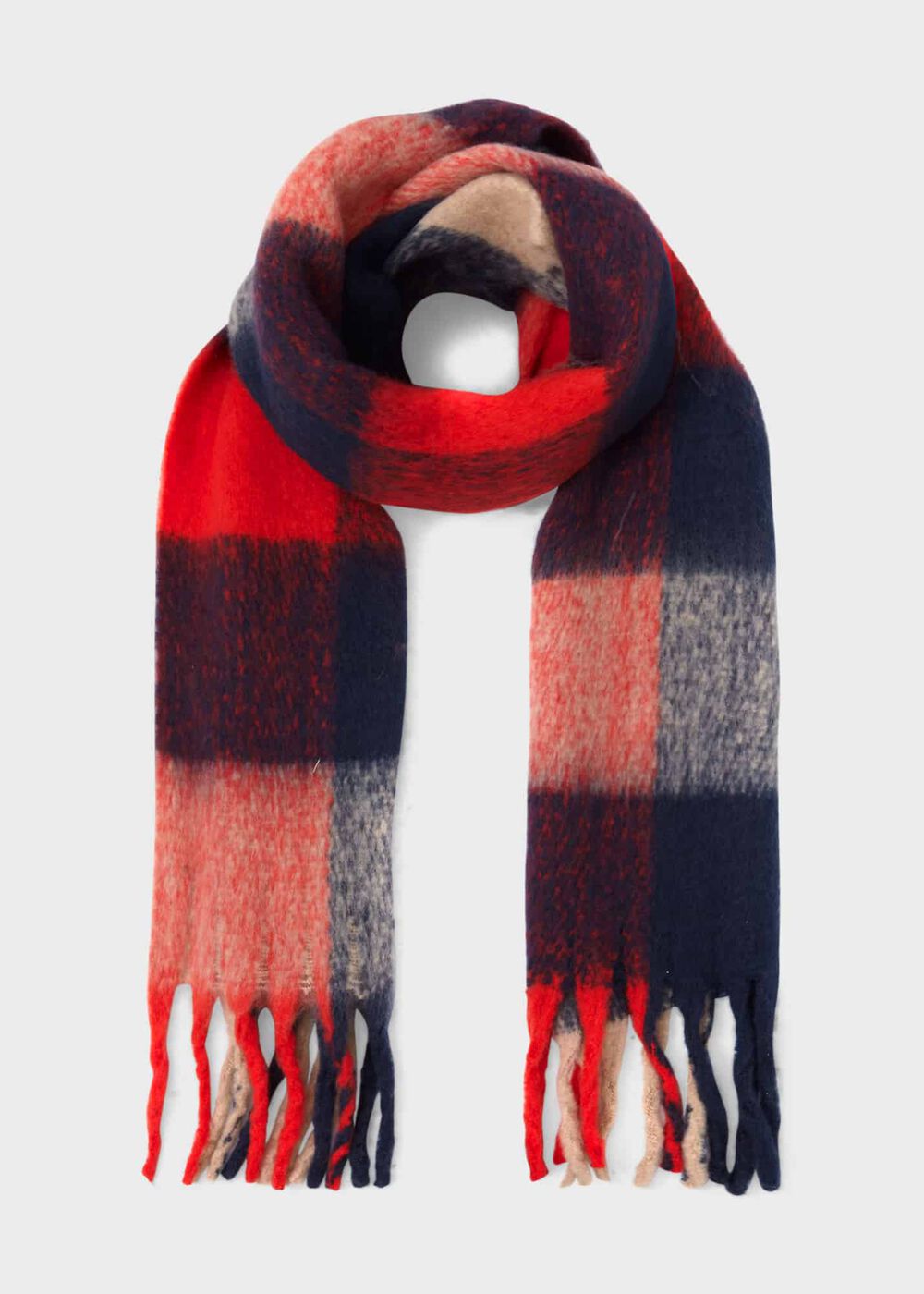 Polly Scarf, Navy, hi-res