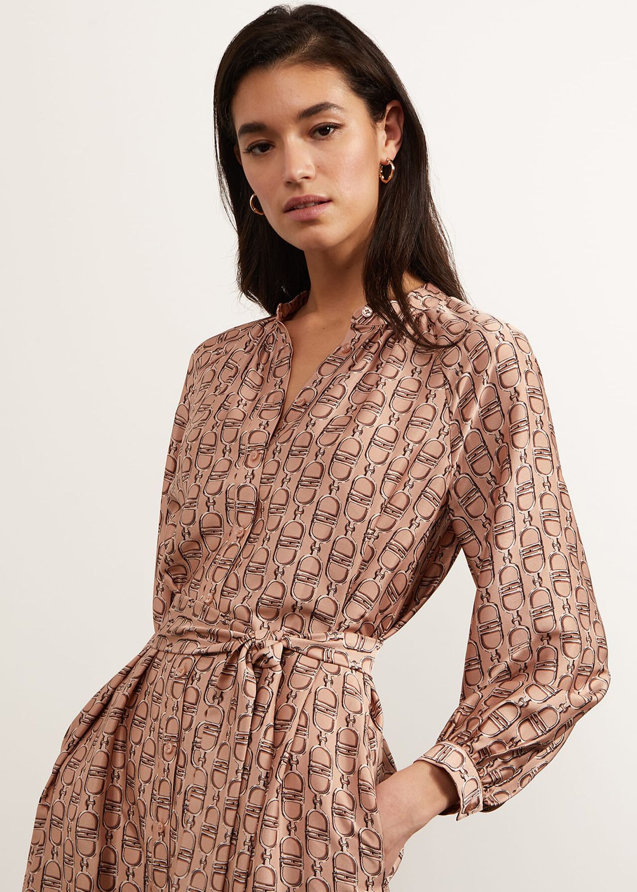 Easton Dress, Camel Multi, hi-res