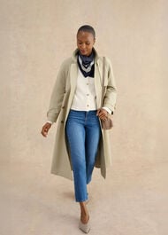 Abbott Cotton Knitted Cardigan, Ivory, hi-res