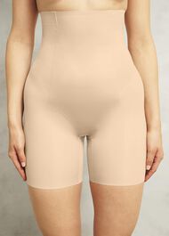 Moderate Control High Waist Long Leg Shaper , Frappe, hi-res