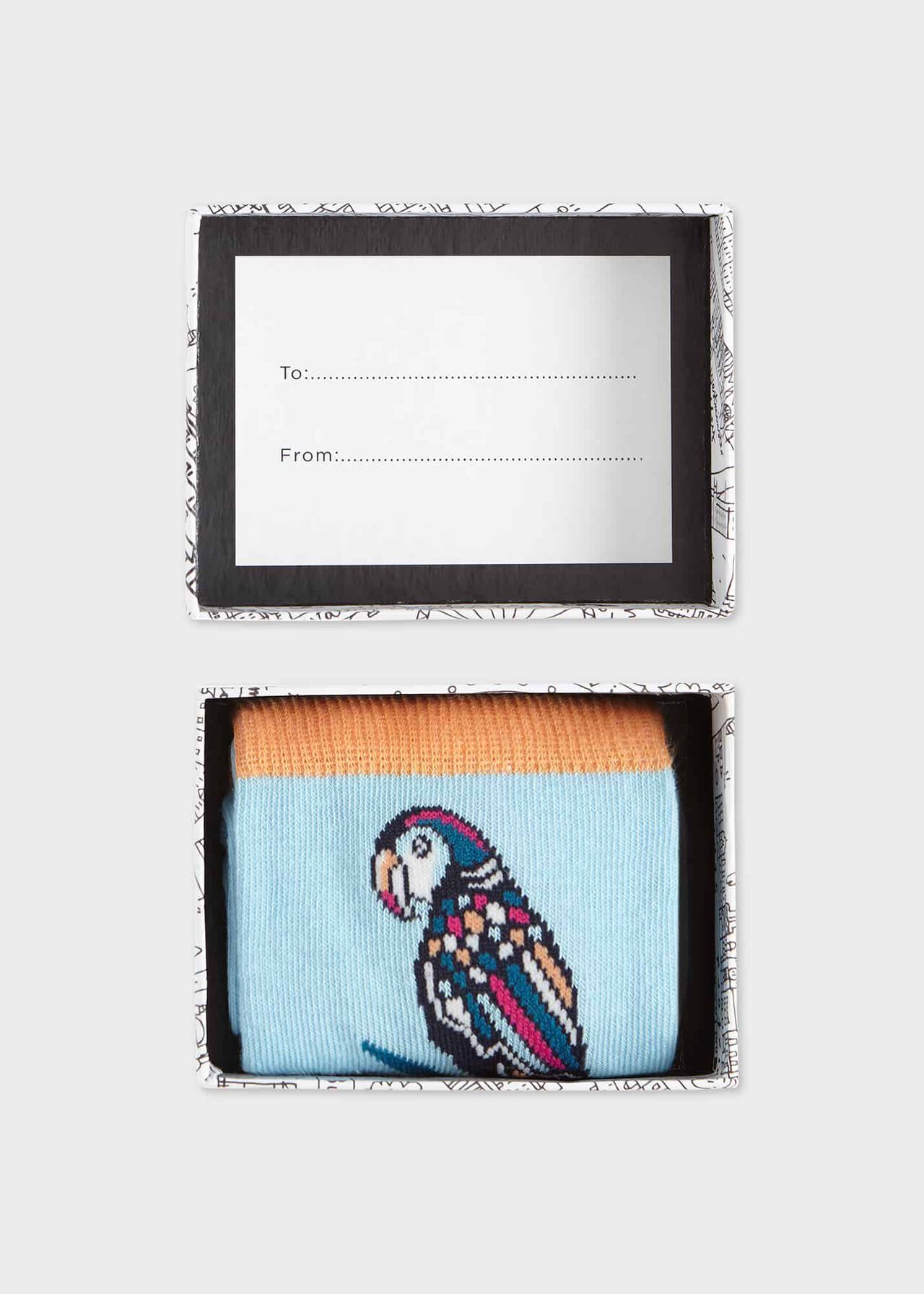 Parrot Sock, Blue Multi, hi-res
