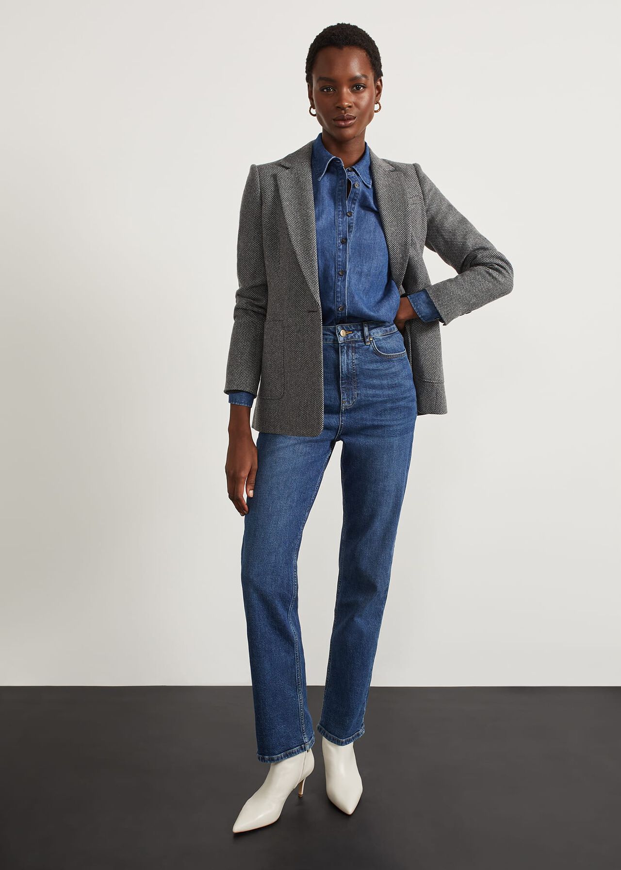 Marlow Jacket, Black White, hi-res