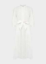Diana Broderie Midi Dress, Ivory, hi-res