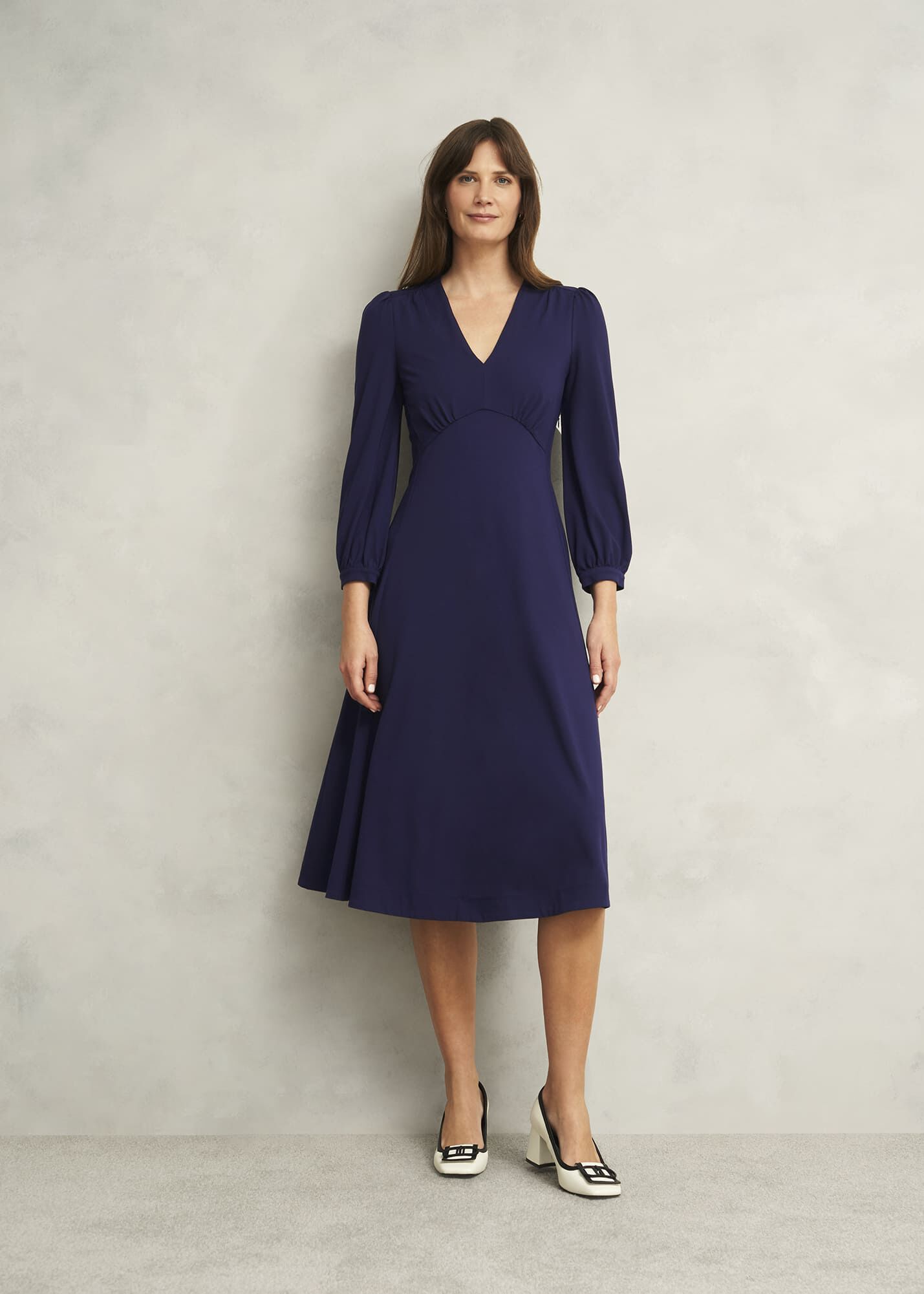 特価/完売前に【Hobbs London】Agatha Ponte Dress ネイビー Agatha Ponte Dress | Hobbs UK |