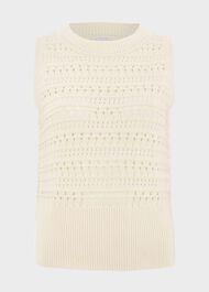 Colemere Knitted Tank Top, Buttercream, hi-res