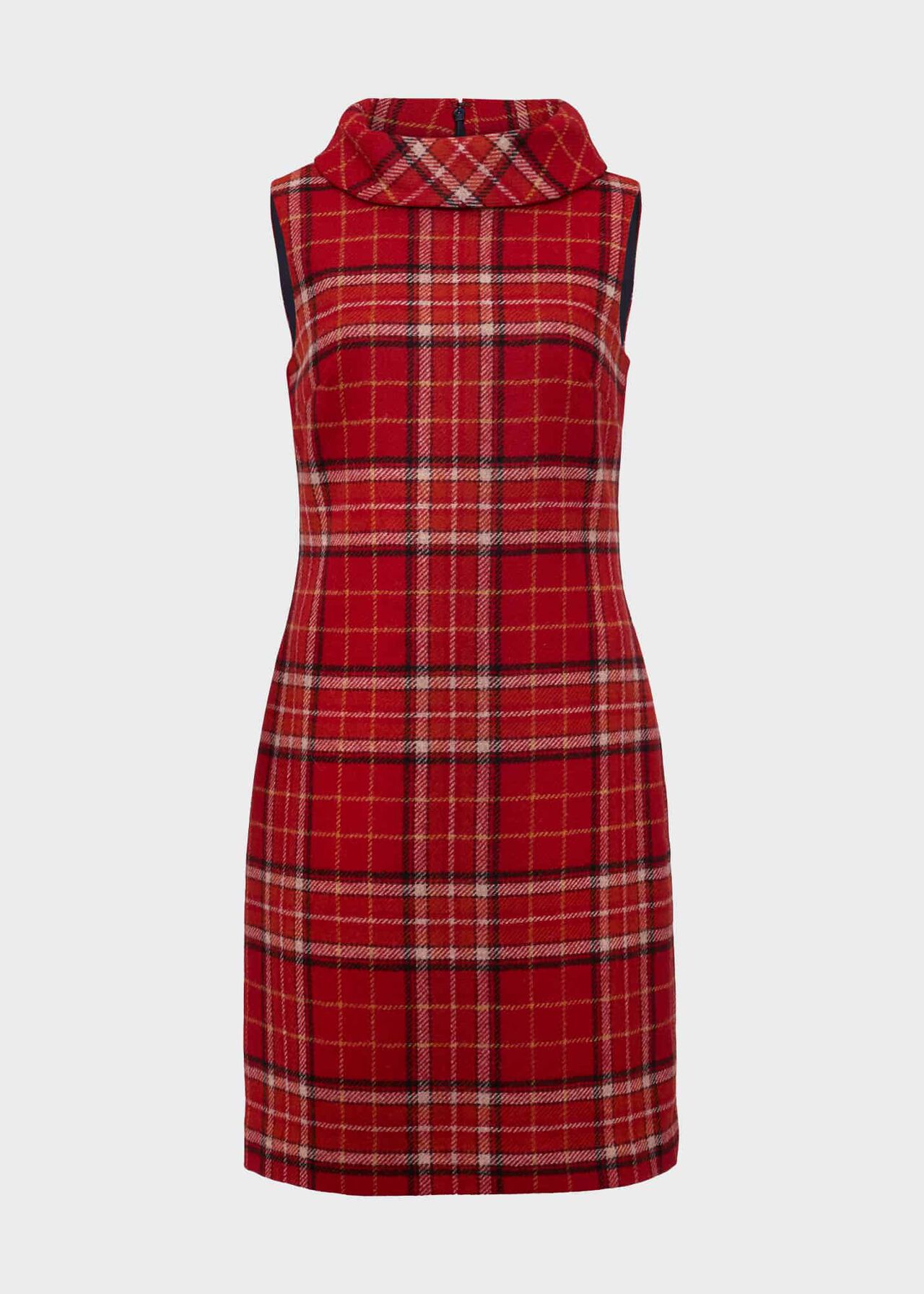 Mila Wool Dress, Red Multi, hi-res