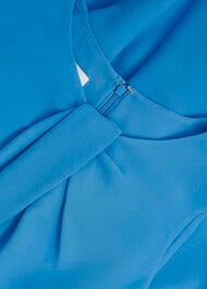 Jessa Twist Detail Dress, Bright Sky Blue, hi-res