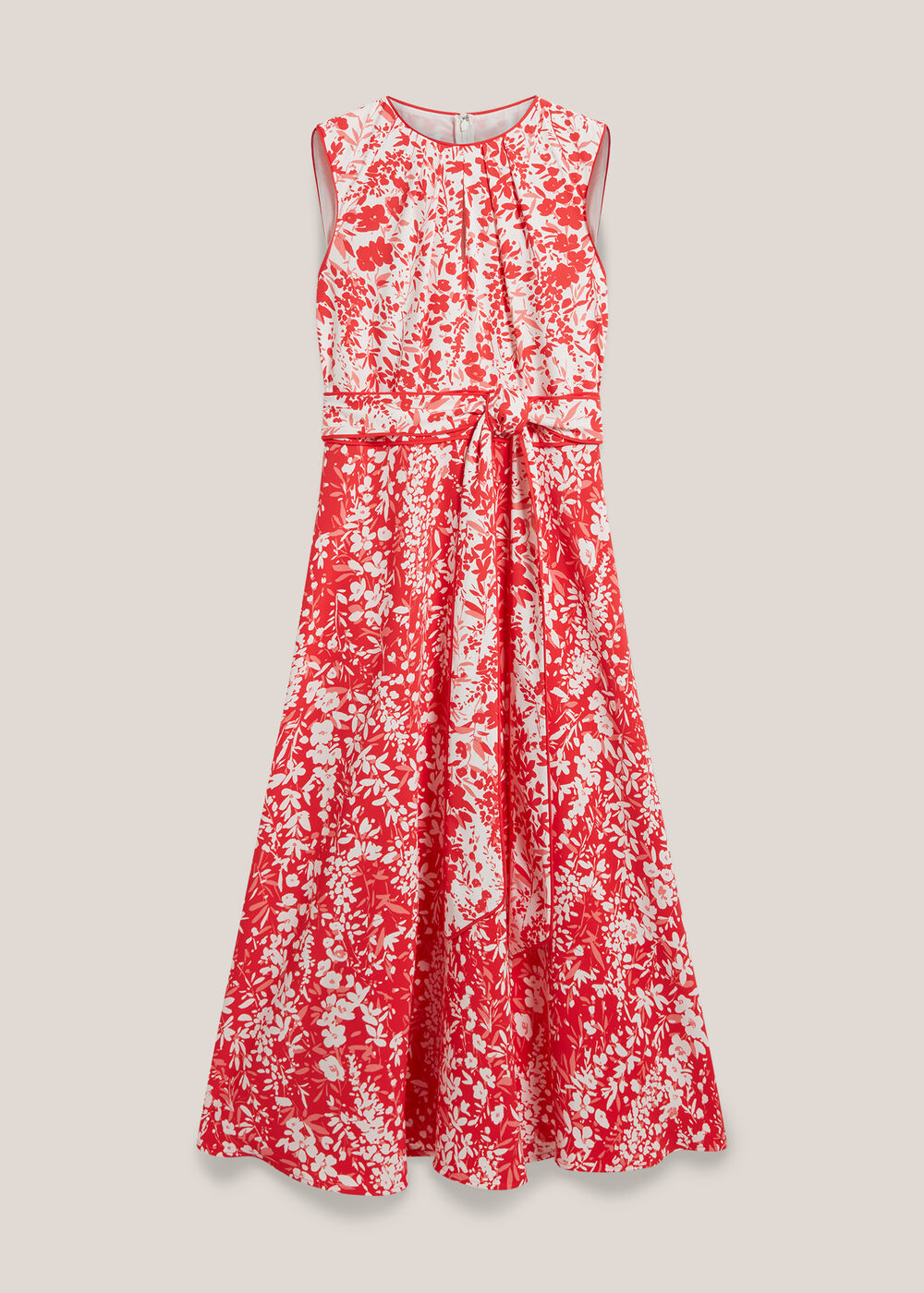 Petite Maddie Dress, Red Ivory, hi-res