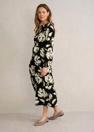 Evelyn Dress, Black Sandstone, hi-res