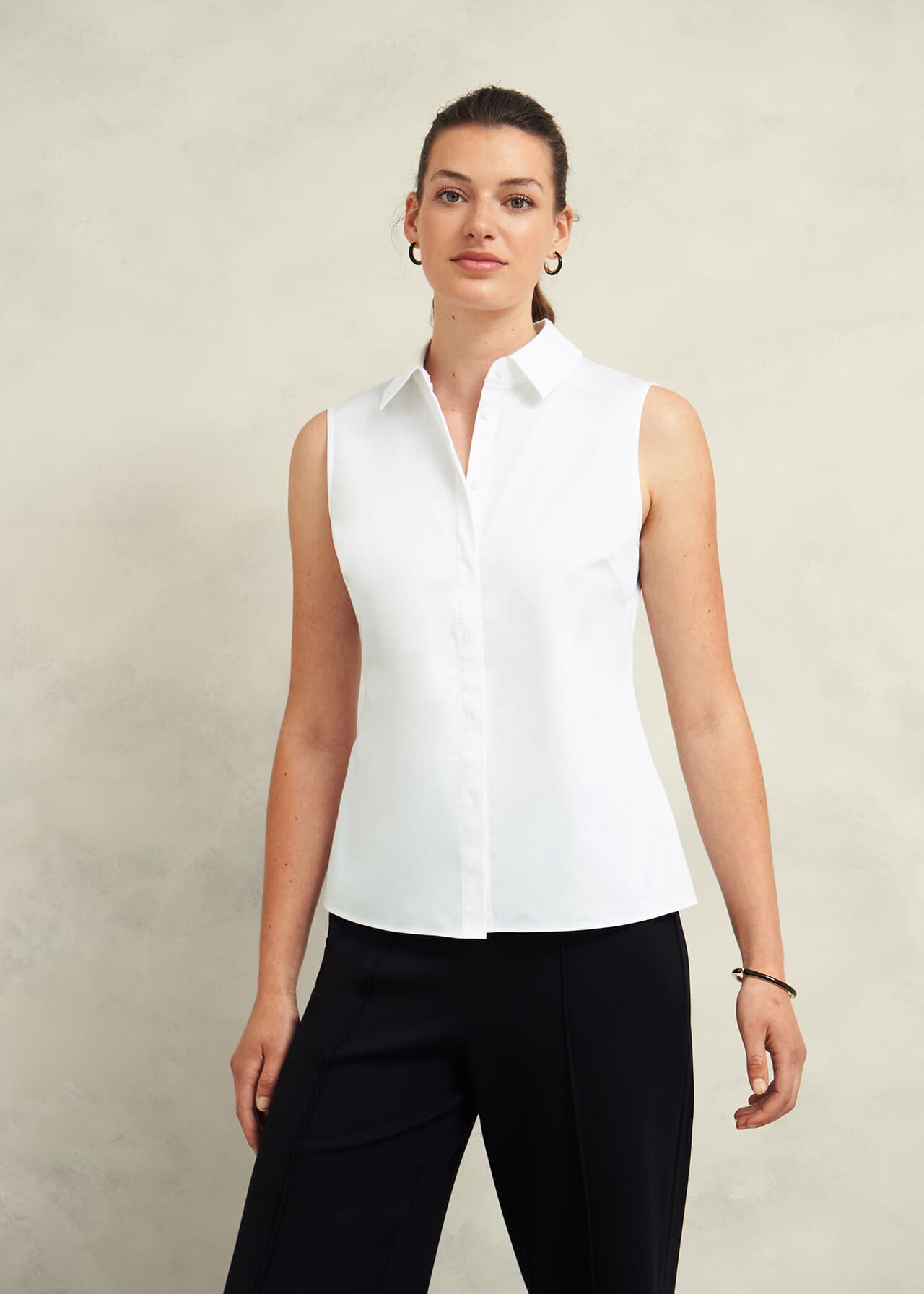 HOBBS VIC SLEEVELESS SHIRT