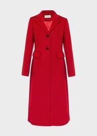 Cosima Wool Coat, Red, hi-res