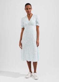 Helen Dress, Blue Ivory, hi-res