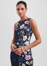 Moira Floral Shift Dress, Navy Blue Multi, hi-res