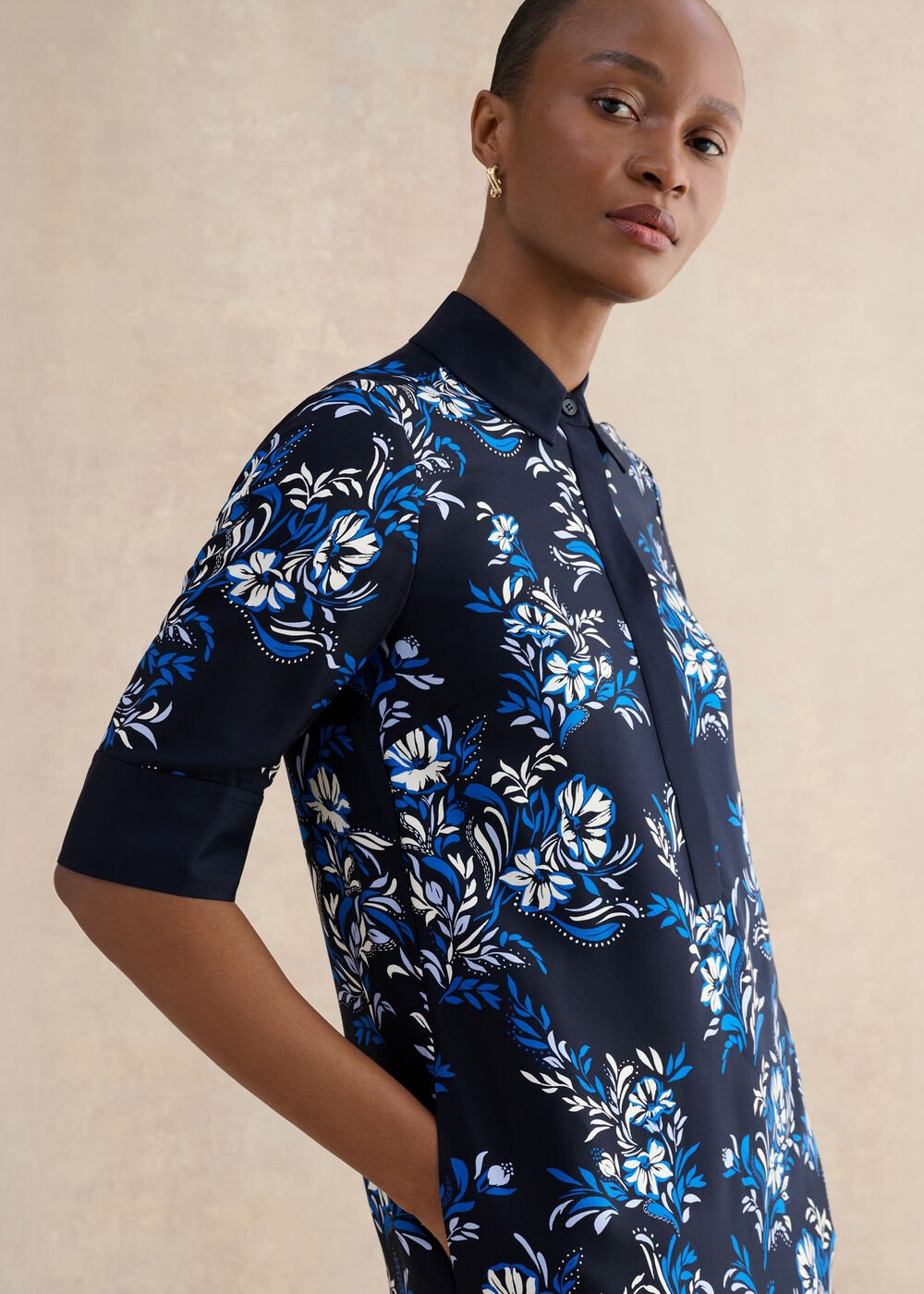 Marciella Dress, Navy Multi, hi-res