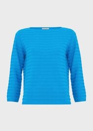 Nellie Cotton Jumper, Celadon Blue, hi-res