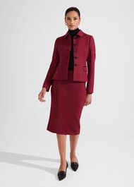 Daniella Wool Skirt, Pink Multi, hi-res