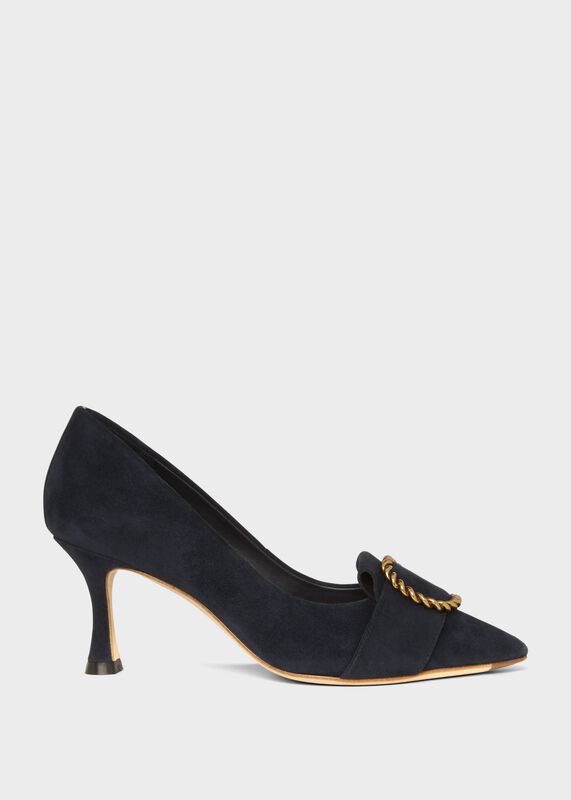 Eliza Suede Court Shoes
