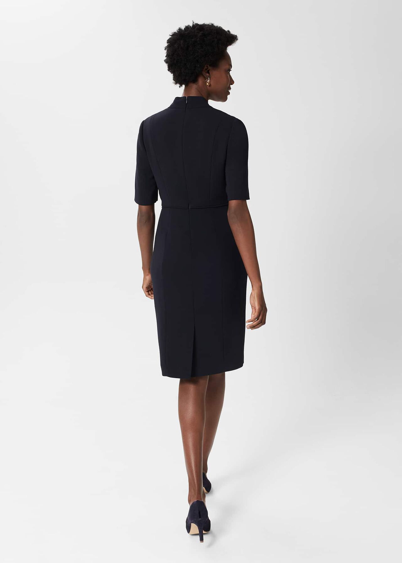 Abi Dress, Navy, hi-res