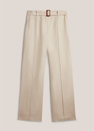 Zainah Linen Wide Leg Trousers, Neutral, hi-res