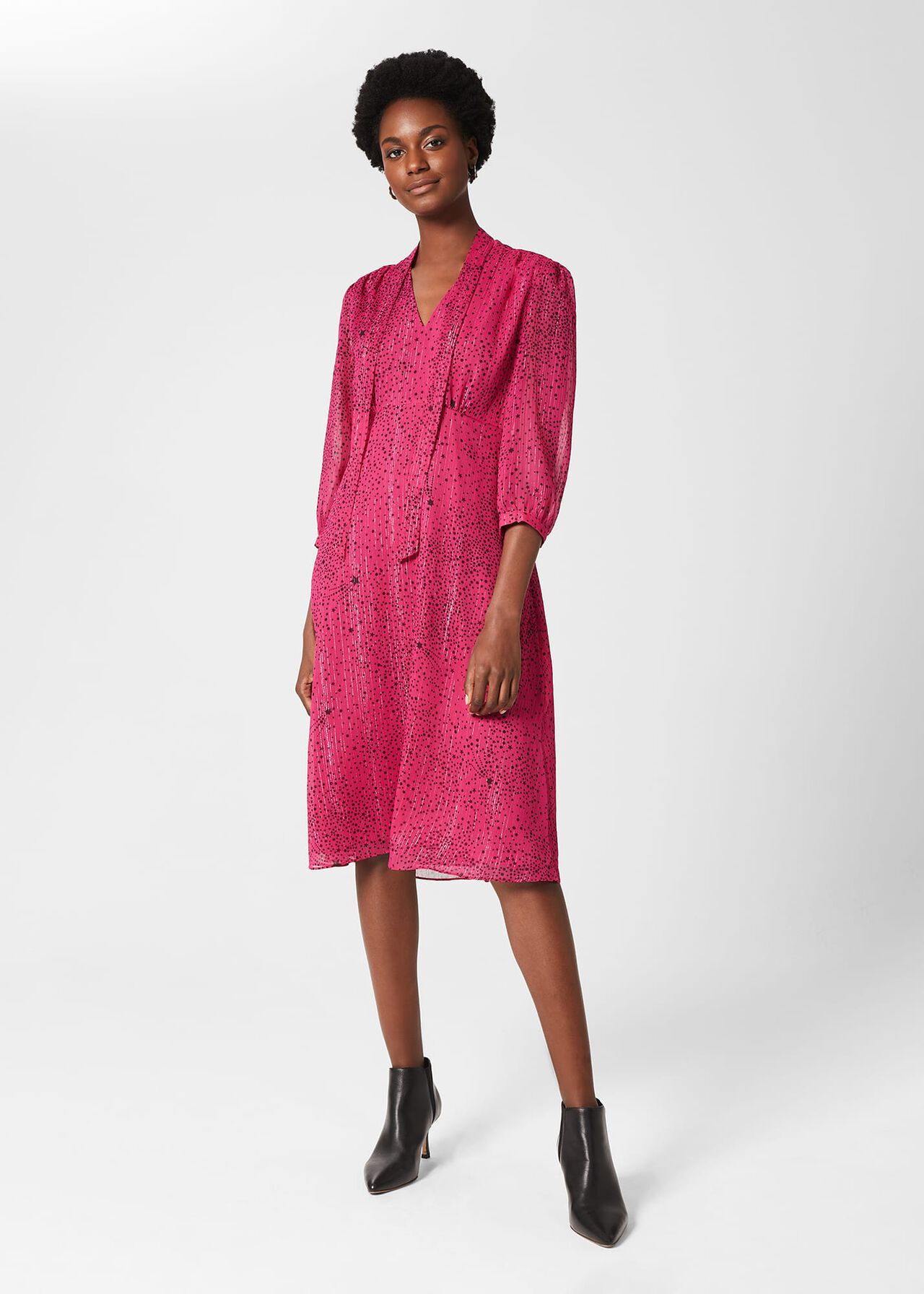 Maxine Dress, Pink Black, hi-res