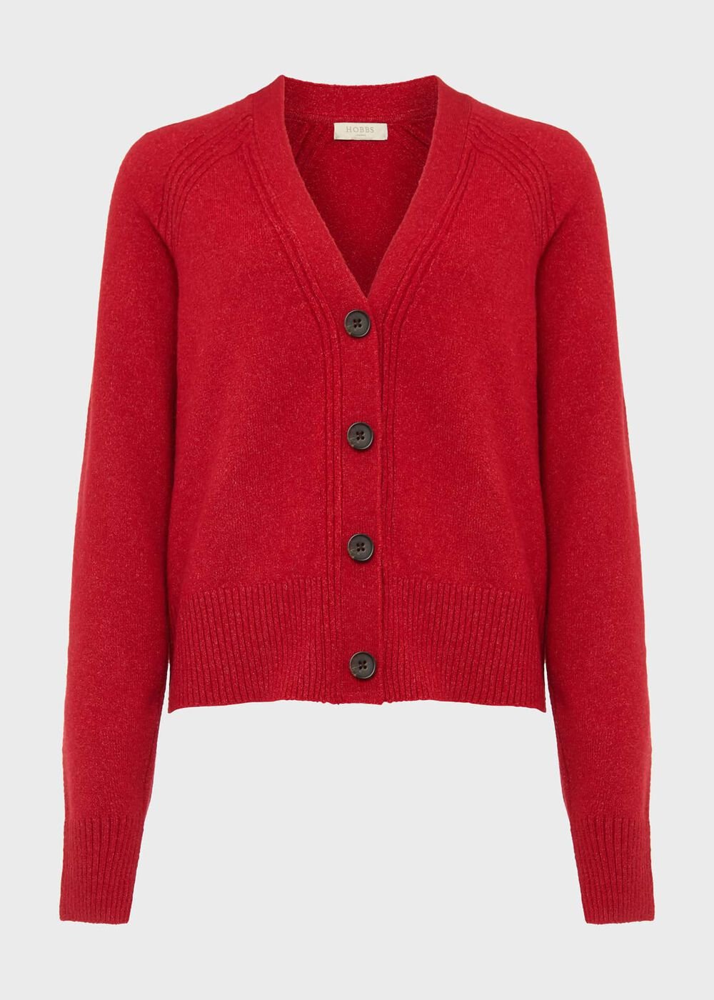 Chloe Cardigan with Alpaca, Scarlet Red, hi-res