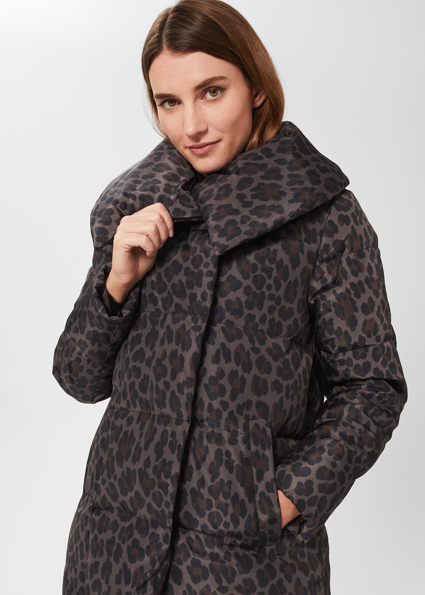 Hobbs leopard print coat outlet