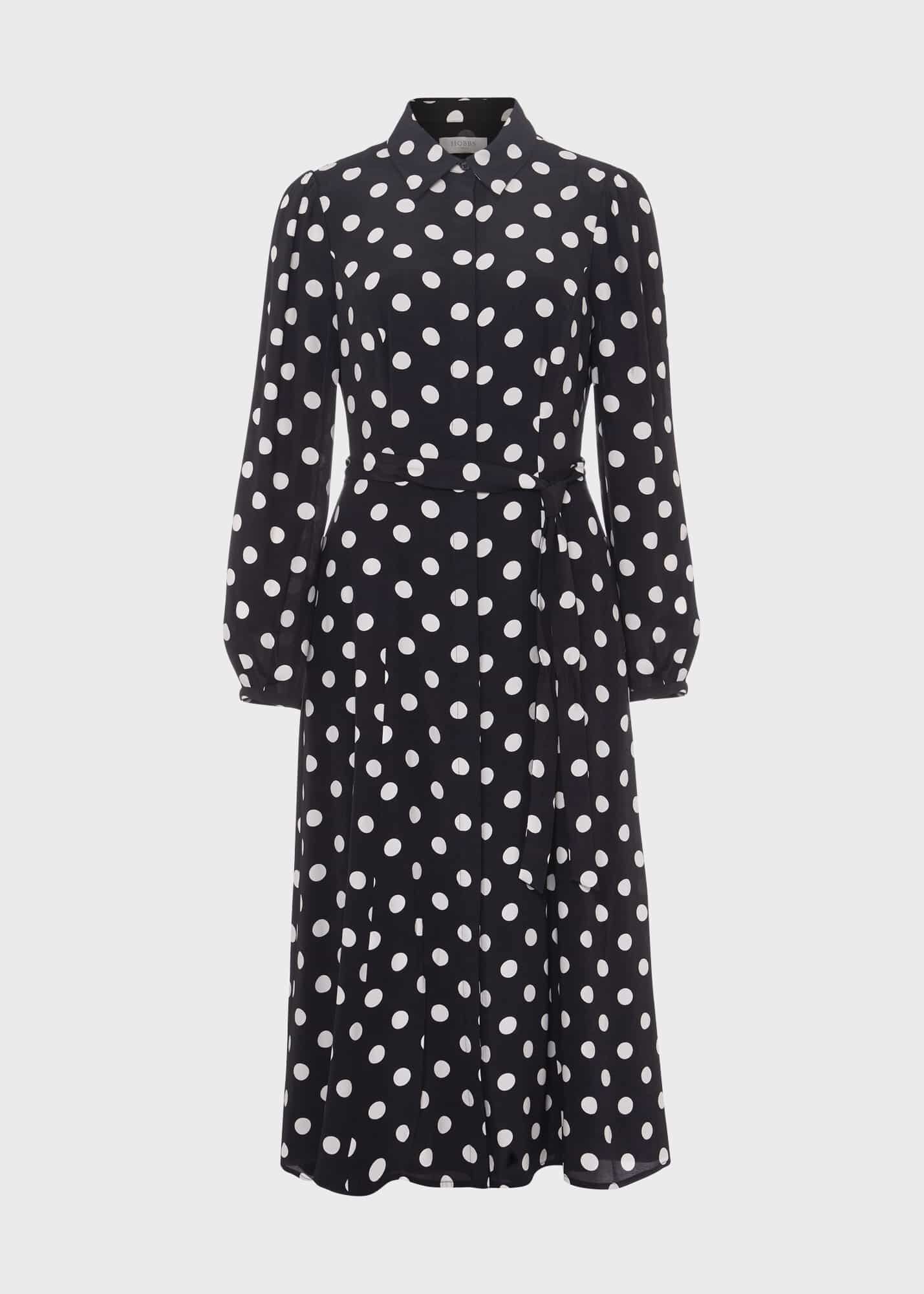 Hobbs polka deals dot dress