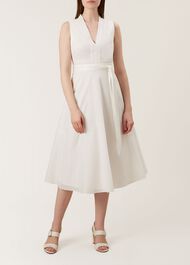 Regina Dress, White, hi-res