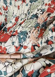 Fairfax Floral Fit And Flare Dress, Green Red Multi, hi-res