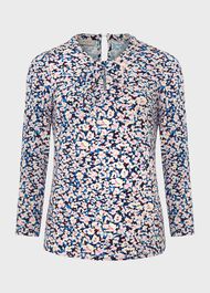 Julia Printed Top, Pink Multi, hi-res