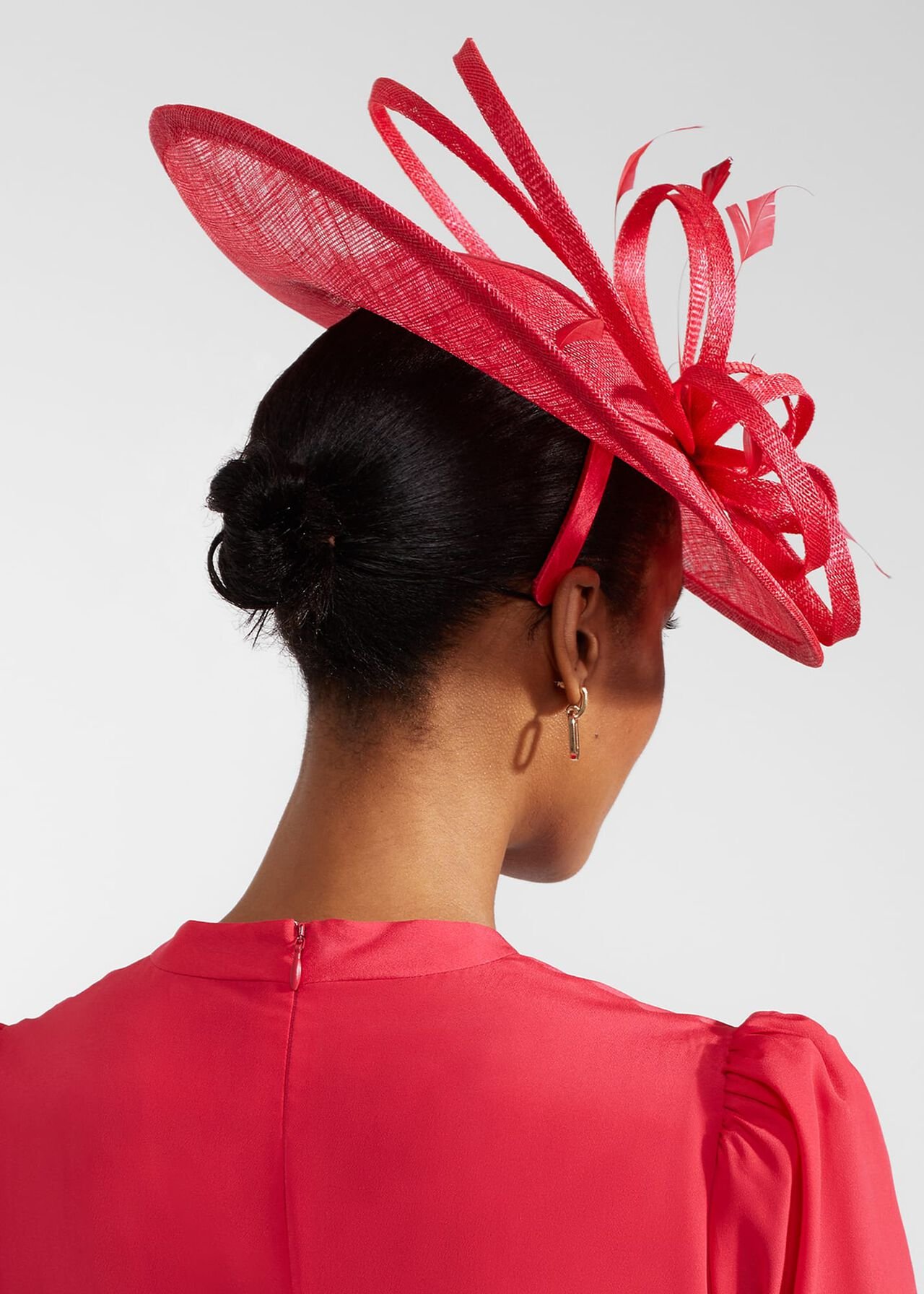 Freya Fascinator, Rouge Pink, hi-res