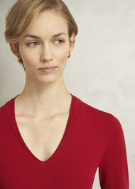 Petite Scarlett Dress, Pomegranate Red, hi-res