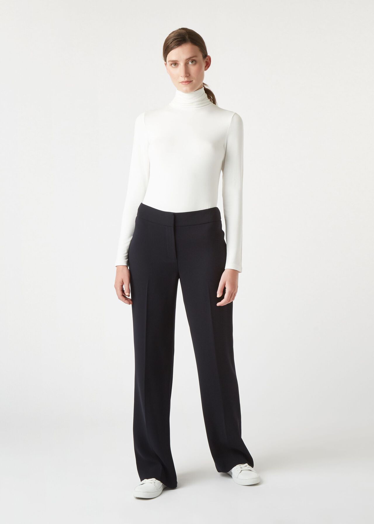 Mina trousers, Navy, hi-res