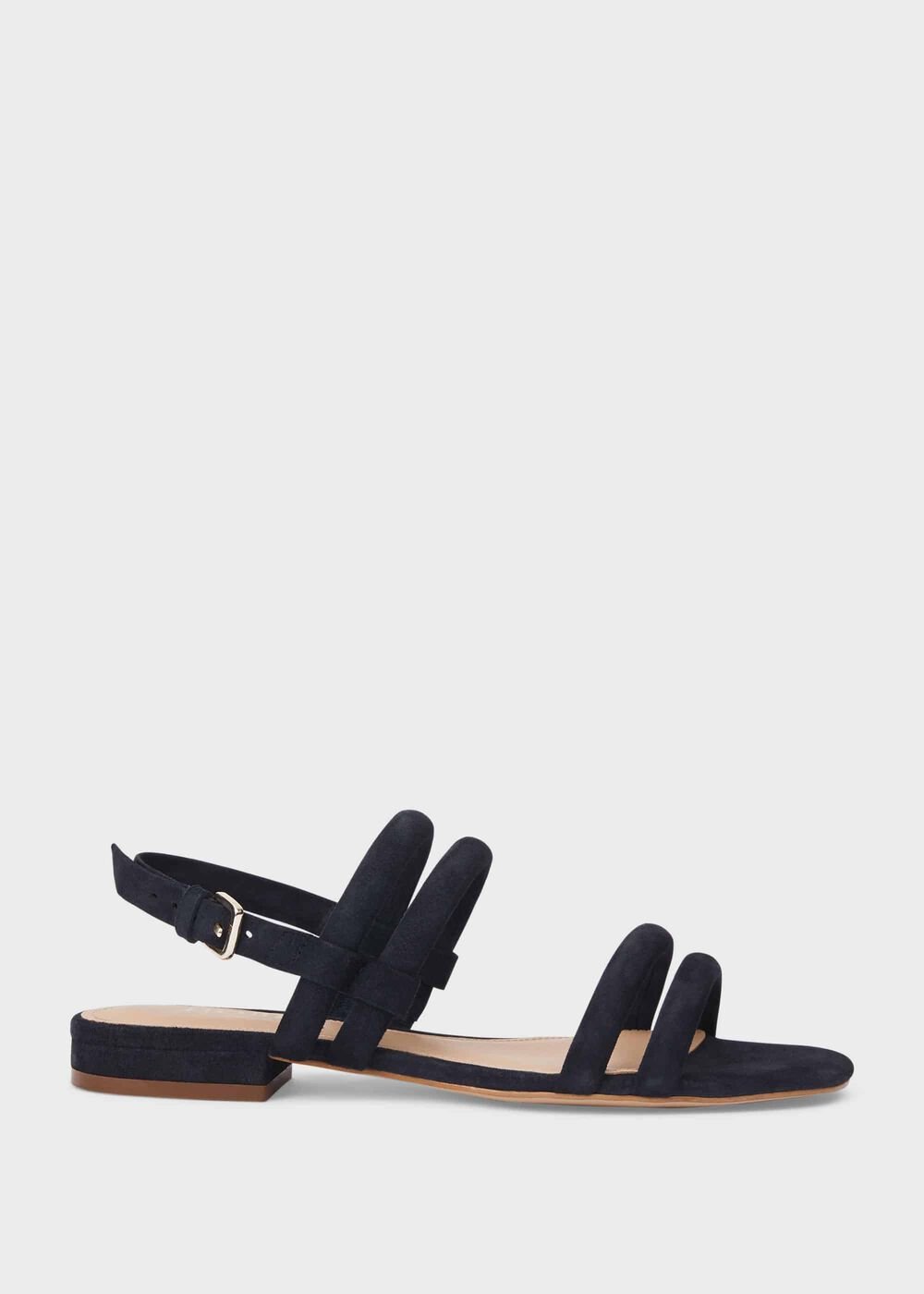 Orla Suede Sandals, Navy, hi-res