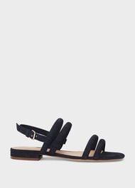 Orla Suede Sandals, Navy, hi-res