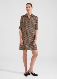 Marciella Dress, Black Camel, hi-res