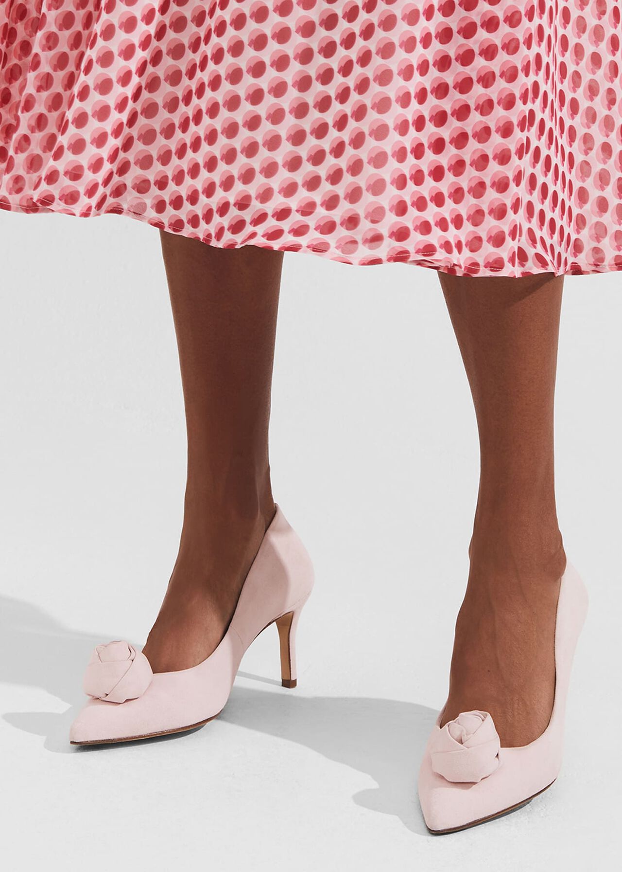 Maisie Court Shoes, Pale Pink, hi-res