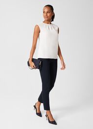 Violetta sleeveless Blouse, Ivory, hi-res