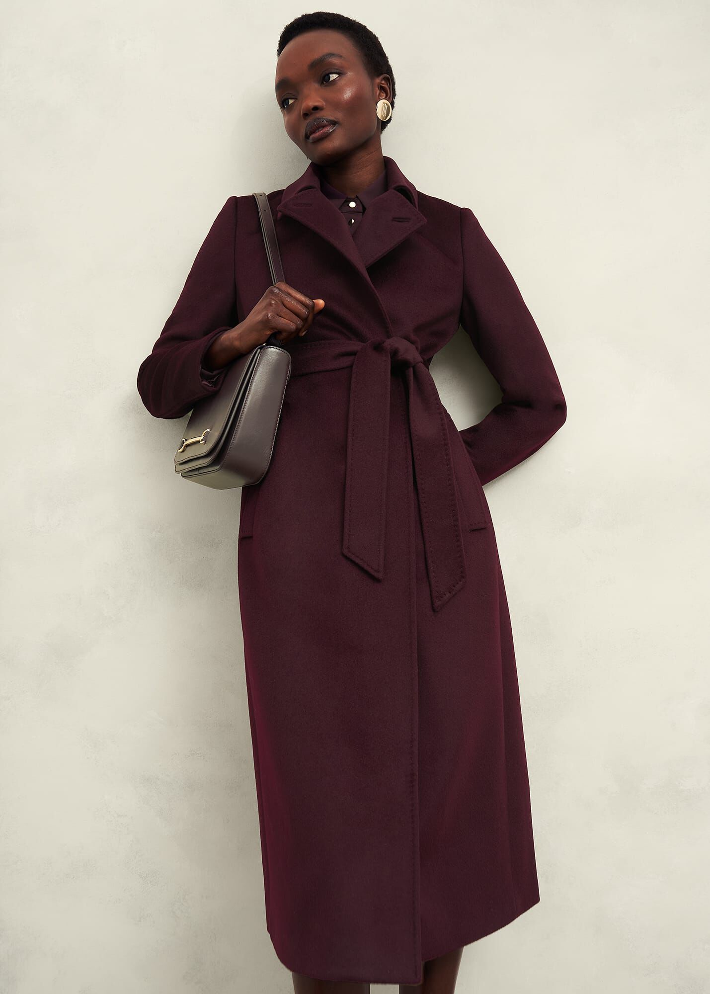 Clarendon Wool Blend Coat | Hobbs US |